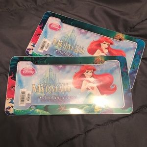 Little mermaid license plate covers